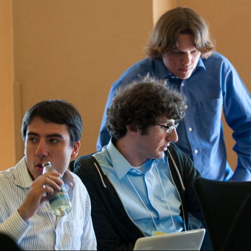 students taking a break